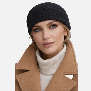 Vintage Old Navy Fitted Performance Fleece Beanie Hat Black Winter Ski Snow Cap